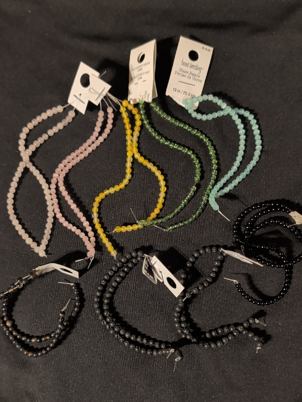 Giant Lot of NWT Bead Strands: 135+ Semi-precious, Glass, Ceramic, Metal & Shell - Picture 16 of 17